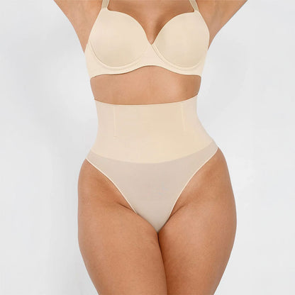 Videi draudzīgas bezšuvju T-stringa biksītes ar zemo jostasvietu – pārstrādāts neilons, sieviešu shapewear.