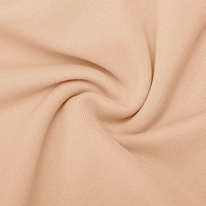 Bezšuvju shapewear bodijs ar krūšu atbalstu – elpojošs un elastīgs audums, kas pielāgojas ķermenim, materiāla tuvplāns